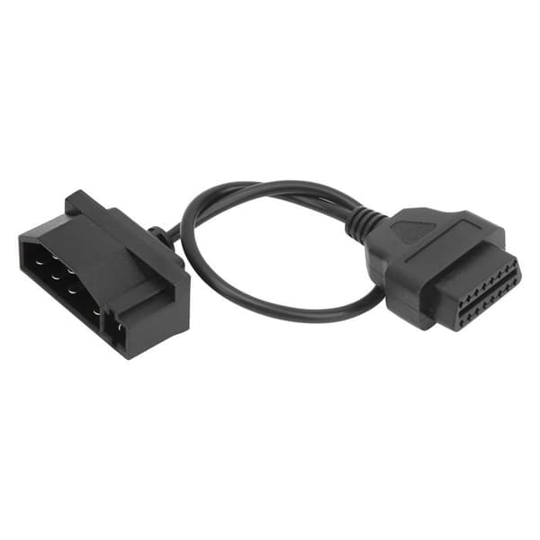 OBD1 7-ben til OBD2 OBDII 16-ben diagnostisk scanneradapterkabel 40cm/15.7in egnet til Ford