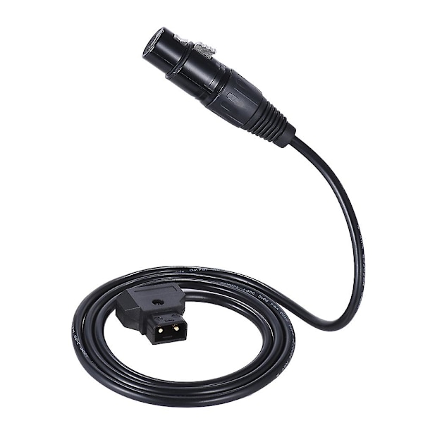 Andoer 100cm / 3.3ft D-Tap Male to XLR 4-Pin Female Adapter Cable for Power Supply to V-mount Battery Plate Camcorder