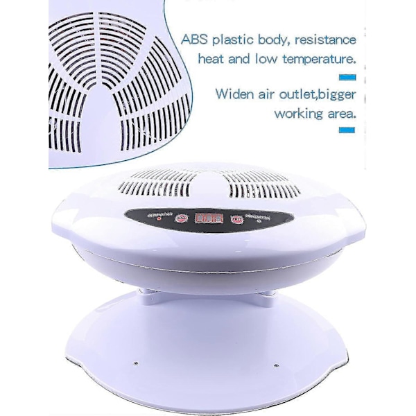 Luftnageltork, 400W Luftnagelfläkt Tork för Nagellack Intelligent Automatisk Sensor Varm & Kall Luft Nagellack Torkfläkt Manikyrverktyg EU Plug