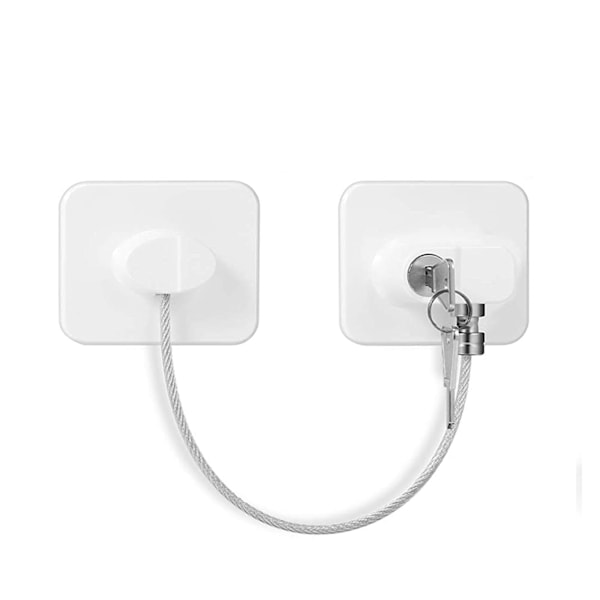 Skabslås Køleskabslåse (1 nøgle) hvid white Key Lock