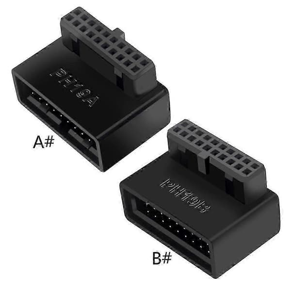 USB Header 90 Graders Adapter for Datamaskin Hovedkort USB 3.0 19P 20P