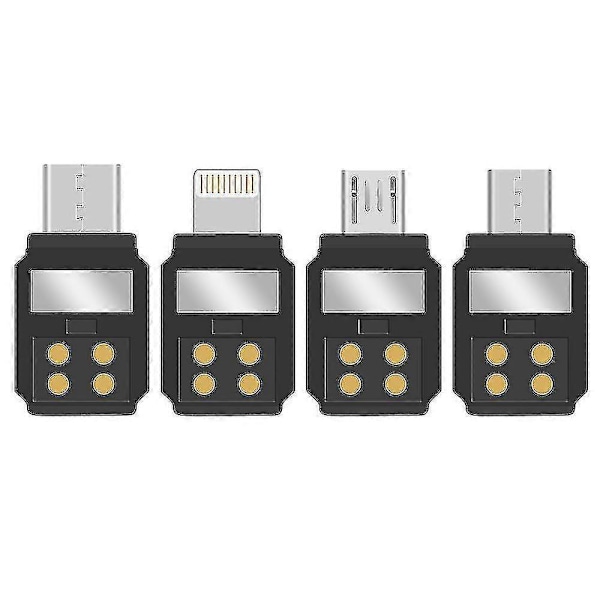 Smartphone-adapter för DJI Pocket 2 Osmo Pocket iOS Lightning Micro USB-C Android Positiv Standard Omvänd Data Gimbaldelar Black