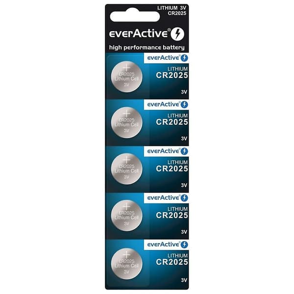 everActive lithiumbatteri CR2025 blister 5 stk.