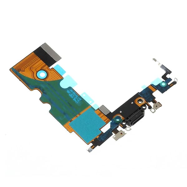 Til iPhone SE (2020) Dock Connector Opladningsport Flexkabel Erstatning (uden logo) - Sort