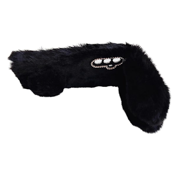 Fodral till Samsung Galaxy A56 5G Kaninöron Fluffigt Mjukt TPU Skyddande Telefonskal - Multicolor Black