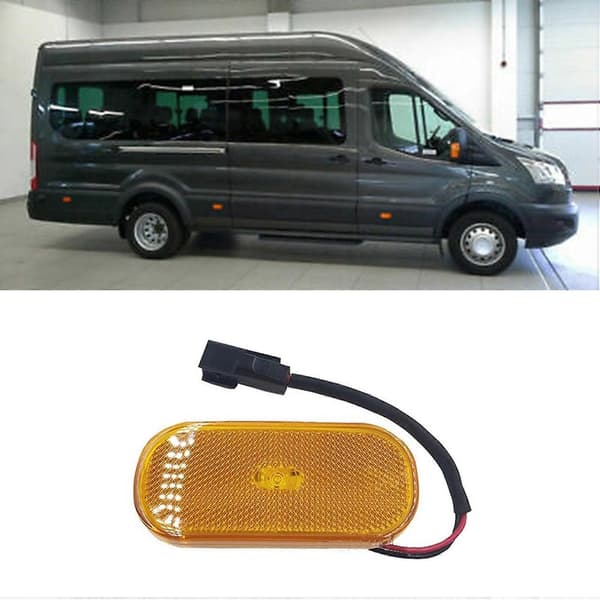 Auto Halogen Blinklys Sidemarkeringslys til Transit MK8 2014 - 2018 BK31-15442-CB yellow