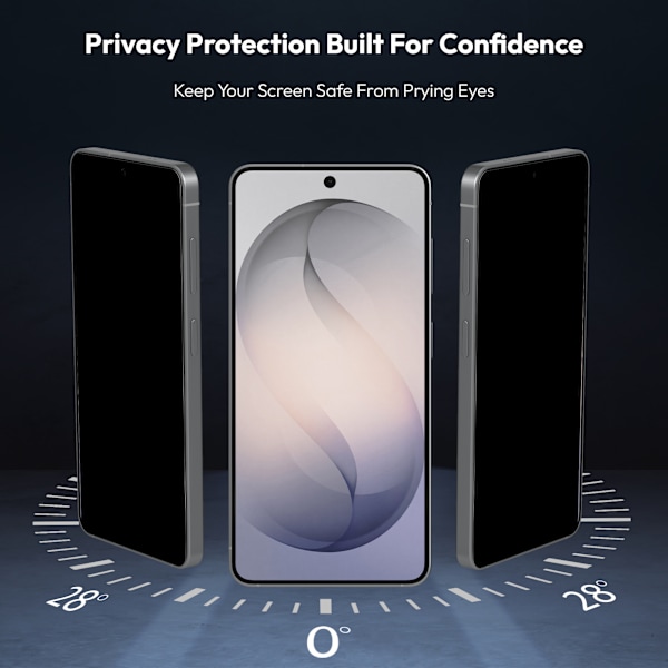 [KK]2-Pack Samsung S26 Privacy Screen Protector & 2-Pack Lens Protector - Tempered Glass | [Automatic Installation] - Bubble-Free
