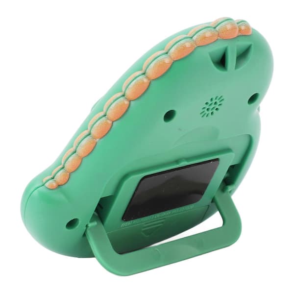 Söt Dinosaurie Barn Timer Stor LCD-skärm Högt Alarm Digital Kökstimer Magnetisk Nedräkningstimer för Klassrum Hemstudie Matlagning Grön