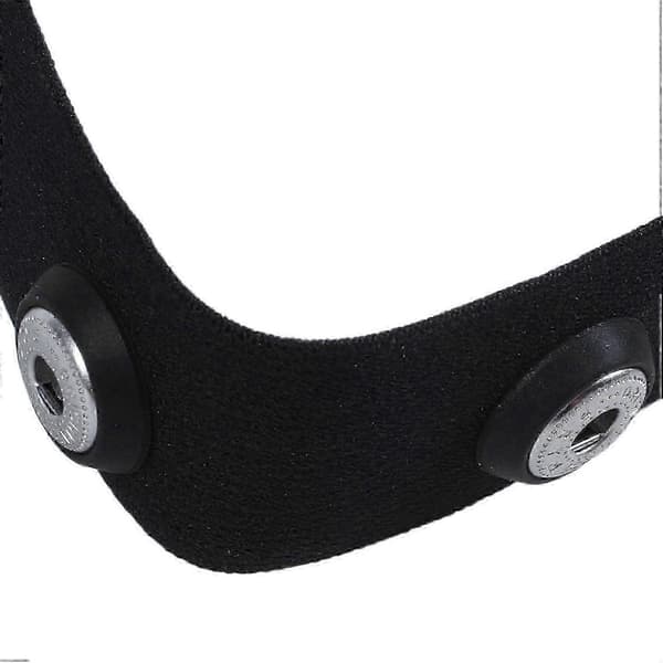 2X Brystrem til Polar H7 H10 HR HRM Pulsmåler Sensor Erstatning Sort grey