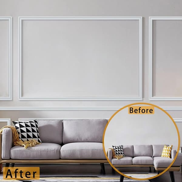 [KK]PVC Decorative Self-Adhesive Wall Trim - Flexible Decorative Strips