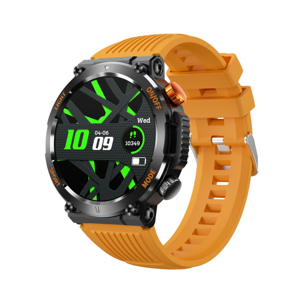 Ht17 1,46 tums rund skärm Bluetooth Smart Watch Orange