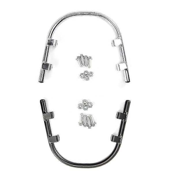 För Vespa Gts300 Gts 300 Stötfångare Framskärm Svart Stötfångare U-båge Krockbågar Motorcykel Silver