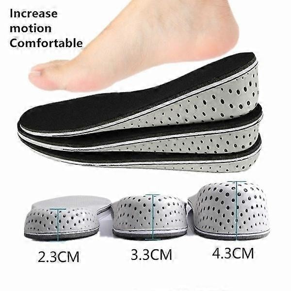 Menn Kvinner Øk Høyde Høye Hele Innleggssåler Memory Foam Sko Putepads full pad 2CM