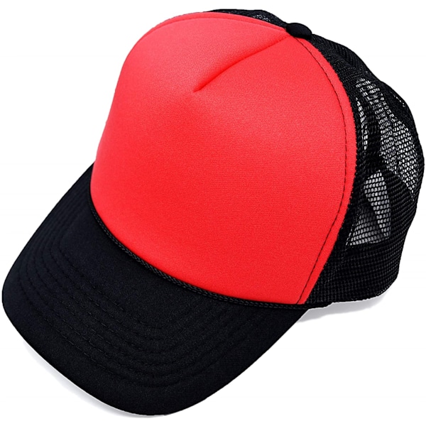 Tvåfärgad Trucker Hat Sommar Mesh Cap med Justerbar Snapback G