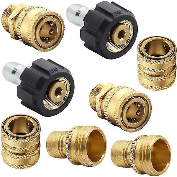 Tryckslangssats, snabbkopplingssats, M22 vridbar till 3/8'' snabbkoppling, 3/4'' till snabbkoppling