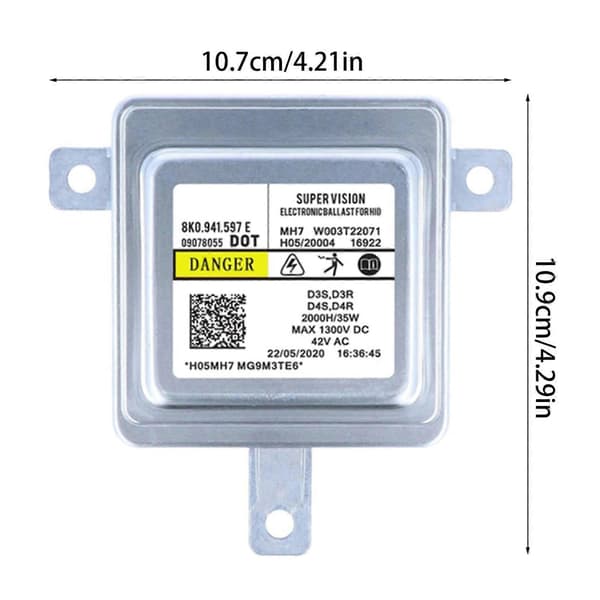 8K0941597E Bilcomputerversion HID Xenonlampe D3S Stabilisator Ballast Multicolor
