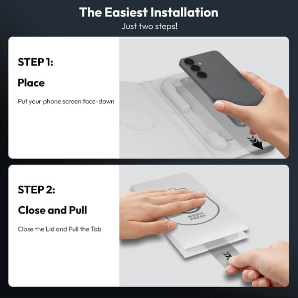 [KK]2-PACK Samsung S25 Plus Screen Protector - Tempered Glass | [SmartFit Refill System] - Bubble-Free