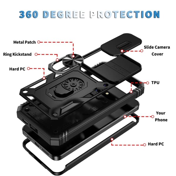 [KK]Galaxy S24 Plus Cover CamShield Ring Hybrid Armor Sort 71