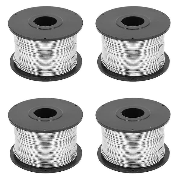 4 stk. 110m 0,8mm stålbindetråd til automatisk armeringsjernbindemaskine