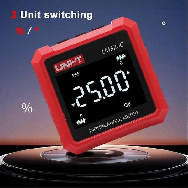 UNI-T LM320C Professionell Elektronisk Goniometer med Absolut & Relativ Mätning