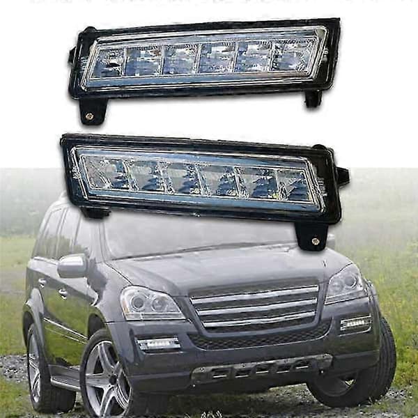 Passer til Mercedes ML GL GLK LED DRL tåkelys kjørelys-JC Transparent