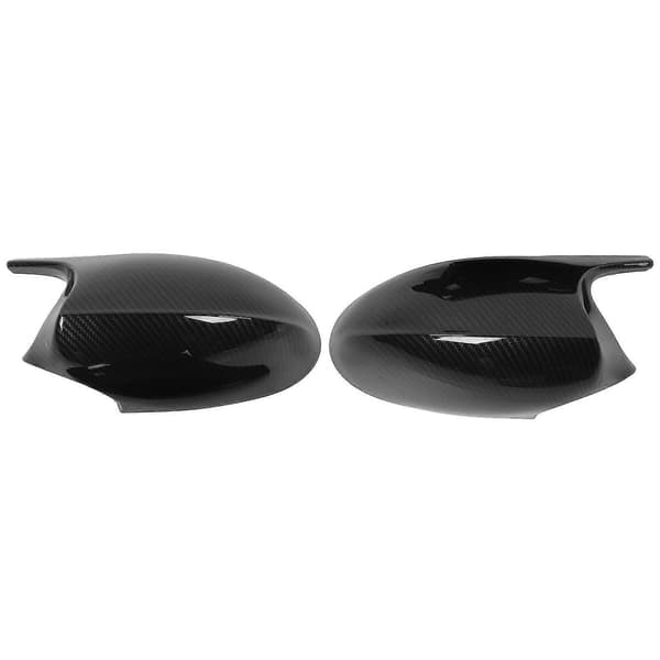 Kulfiber sidespejlskapper til BMW E90 E91 E92 E93 PRE-LCI | ABS plast sidespejlsbeskyttere Carbon fiber texture 2005–2008 models