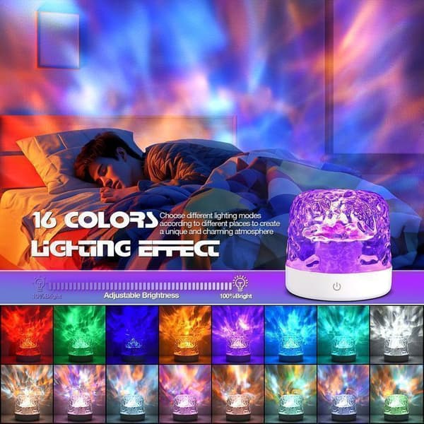 ATOPDREAM Galaxy Nattlys, Med 36 Lysmoduser, USB-drevet Sensor Nattlys, Barnegaver, Hvit