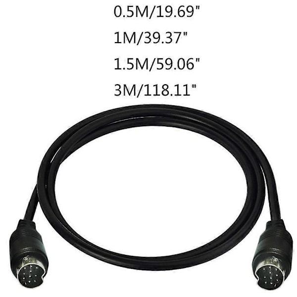 3/1.5/1/0.5m 10 Pin Han til 10 Pin Han S-video Kabel til TV Receivere og Skærme 3 m