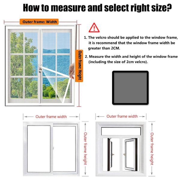 Holdbar myggnett med myggnett, selvklebende vindu insektnett med glidelås, balkongvindu beskyttelsesnett, kattebeskyttelse, enkel montering 150x180cm