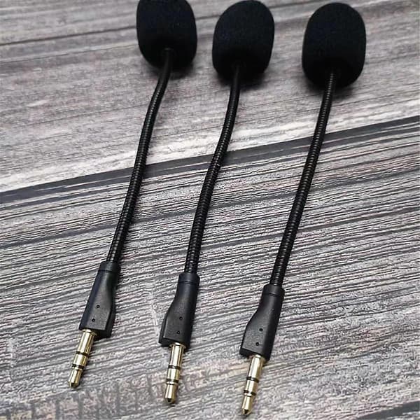 Erstatningsmikrofon til PRO / G PRO X Gaming Headset 3,5 mm Mikrofon Black