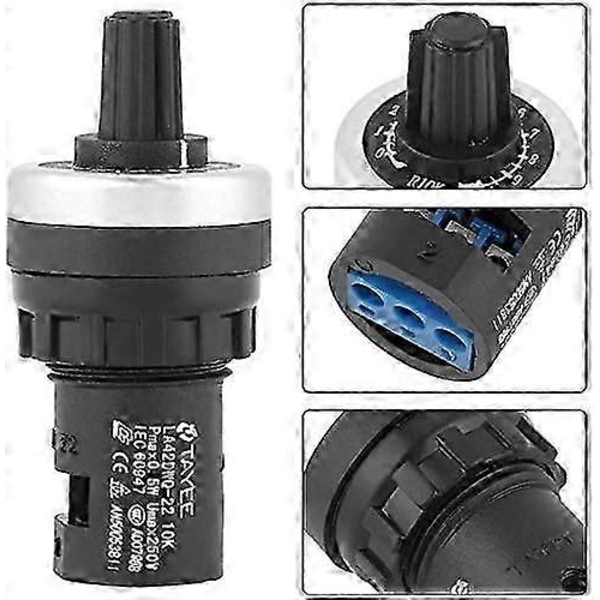 Panelmonterad Potentiometer LA42DWQ - 10K Vridpotentiometer