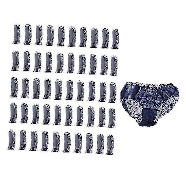 50x Engangs Truser Engangs Undertøy Engangs Briefs Engangs Blue