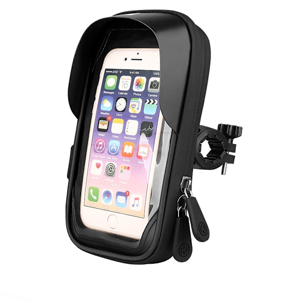 Mobile phone case / mobile phone holder for bicycle waterproof Black