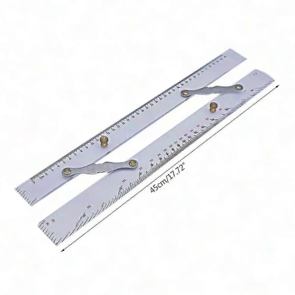 450 mm Marine Parallel Ruler for GPS-plotting og nautisk navigasjon - Måleverktøy for båtkart