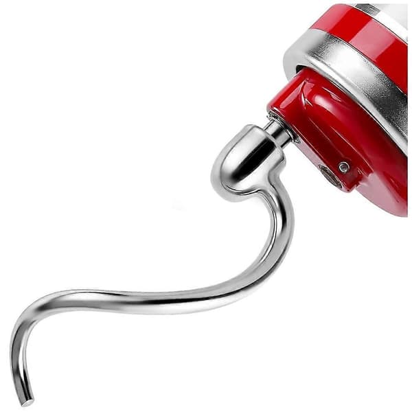 Dejkrog i rustfrit stål til 5-6QT skålløftende standmixere, til KitchenAid standmixer tilbehørserstatning Silver