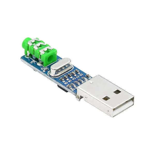 5V Mini PCM2704 USB DAC HIFI USB-ljudkort USB-driven DAC-avkodarkortsmodul för Arduino Pi 16 bitar