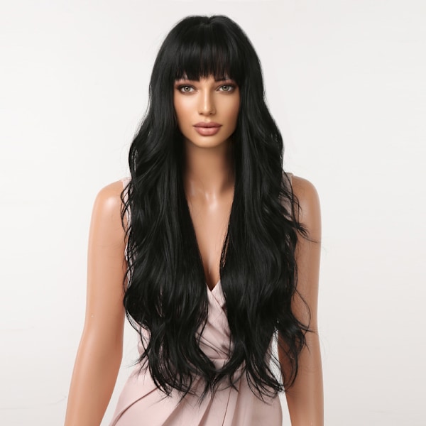 Rak peruk med lugg Virgin Hair 150%