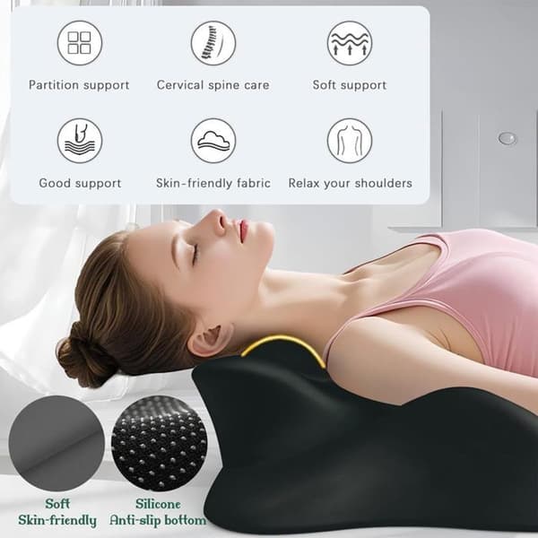 Sweet Spot Memory Foam-kudde, förbättrad sittdyna för par, stöder midja och nacke – blå
