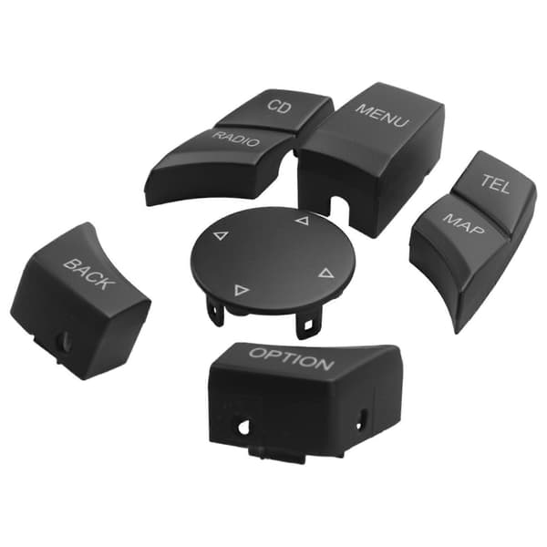 Interiør bil CIC IDrive multimediaknapp menyknapp for- X1 X5 X6 E-serie E87 E90 E91 E92 E60 E8 Black