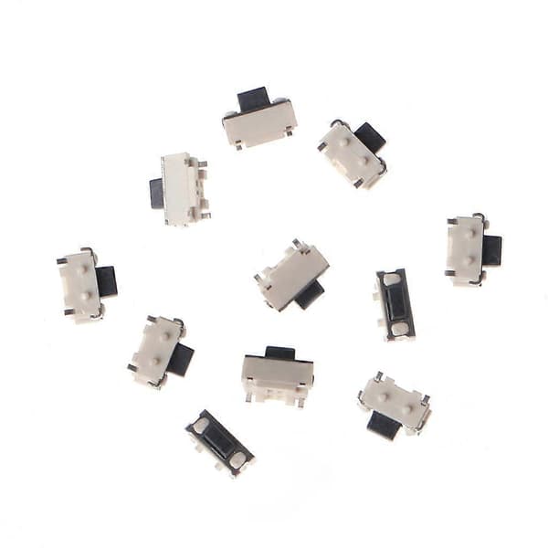 10 stk/1 sæt side taktil trykknap mikro SMD SMT taktafbryder 2x4x3,5 mm Multicolor