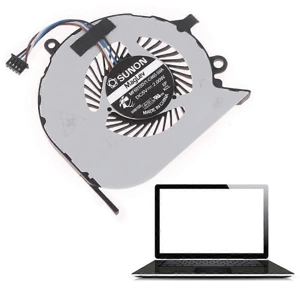 CPU-kjølevifte for Dell Latitude E7270 E7470 DC5V 4-pinners bærbar CPU-kjøler radiator datatilbehør