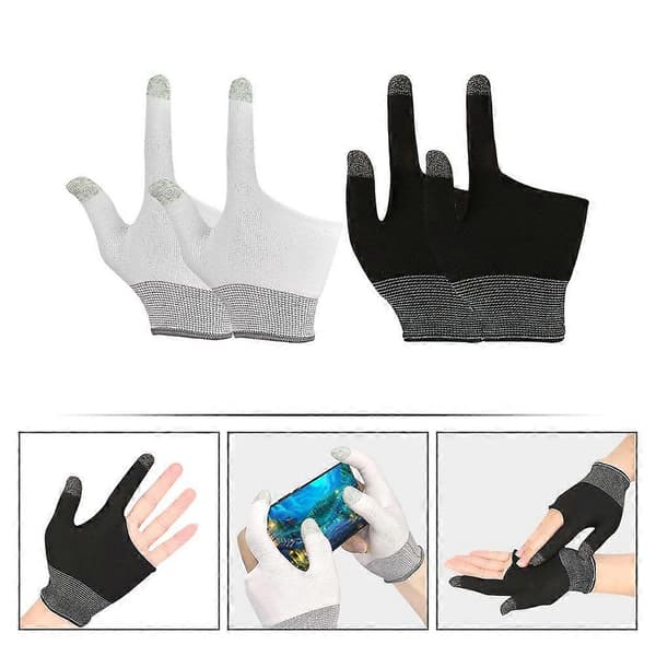 2 par touchscreen fingerhandsker, gaminghandsker, komfortable spilhandsker til gamere