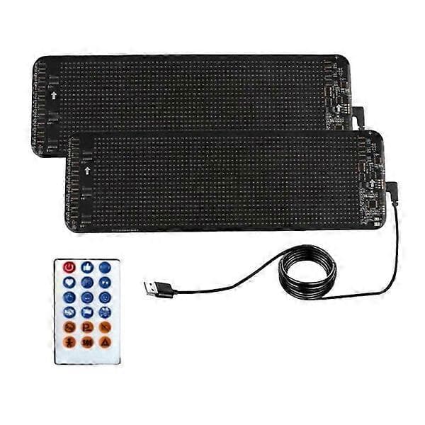 Frontrute LED-skjerm, 2-delt sett, Bluetooth-kontroll med flere moduser