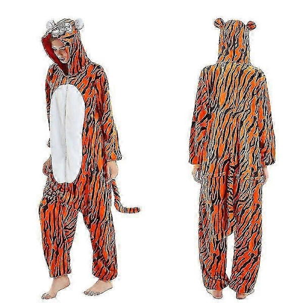 Katt Vuxna Djur Stitch Totoro Sie Kvinnor Män Par Pyjamas Kostym Sovkläder Hemkläder- 3d cat 8t(height 115-125cm)