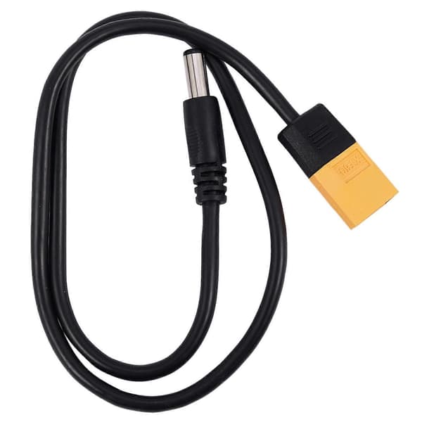 For Rc Xt60 Hann Til Dc5525 Hann Strømkabel For Ts100 Elektronisk Loddebolt black  yellow