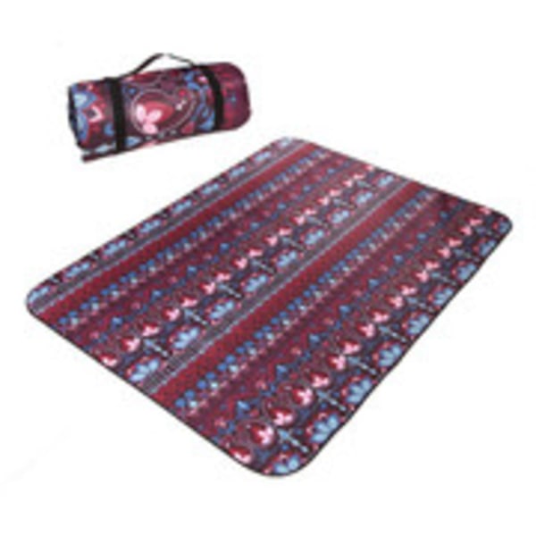 Thickened Aluminum Film Beach Mat Picnic Blanket - Burgundy