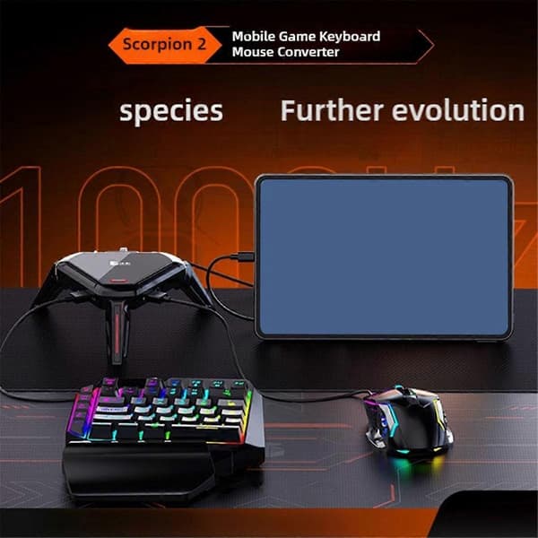 GAMWING 2 Game Throne Perifer Tastatur Mus Adapter