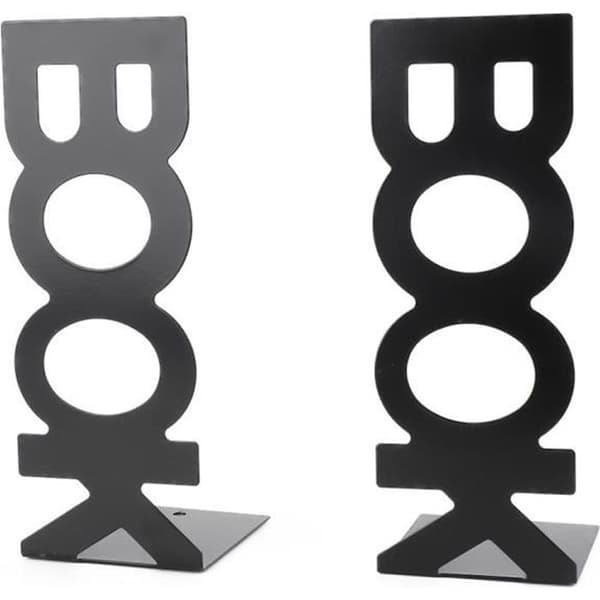 Bokstöd - VINGVO - Metall - Svart - Bokdesign - Robust konstruktion
