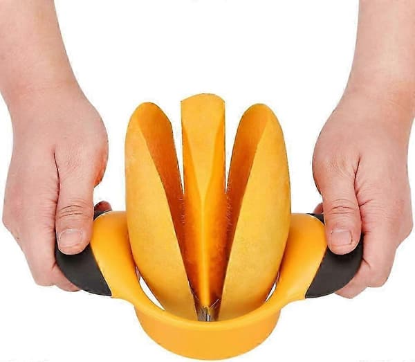 Mangoskiver i rustfritt stål - Ekstra stor mangokjerner, ultraskarp mangokutter