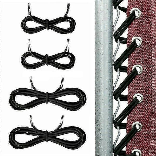Elastiske snørebånd til Lafuma RSX/RSXA Zero Gravity stole - 4-delt sæt (2,2m & 1,37m) - Sort